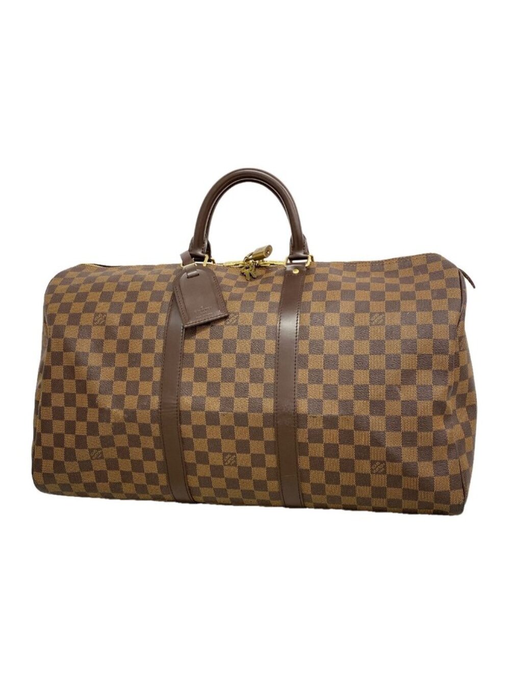 Louis Vuitton Boston Bag Damier Keepall 50 Ebene